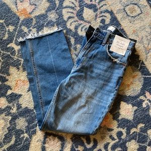 NWT Abercrombie & Fitch The Ankle Straight Ultra High Rise 27